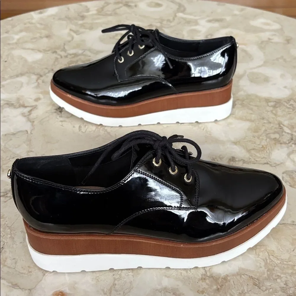 Aldo Sevaedia Wedge Platform Oxfords Chunky Lace-Ups - Picture 5 of 12